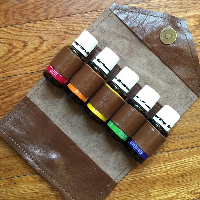 Leather Essential Oils Clutch 5ml or 15ml Etsy