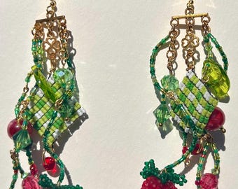 Wildberry Picnic Dangle Earrings