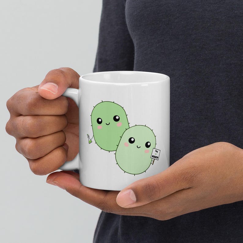 Microbiology Germ Mug – Cartoon Science Coffee Cup (11, 15, 20 Oz ...