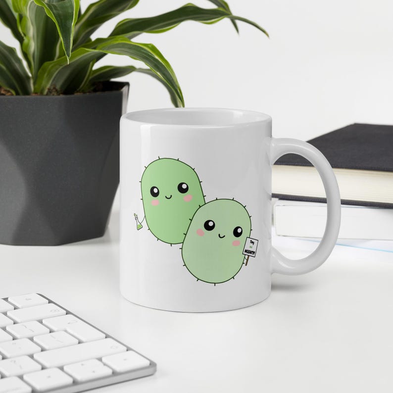 Microbiology Germ Mug – Cartoon Science Coffee Cup (11, 15, 20 Oz ...