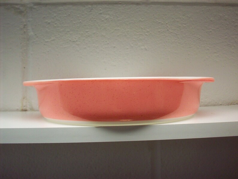 Pyrex Pink Desert Dawn Speckled Baking Dish 1955 56 Mid Etsy