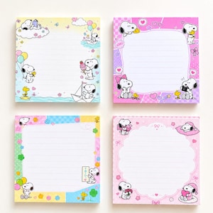 Niedliche Snoopy Haftnotizen, 50 Blatt Haftnotiz- und Notizblock
