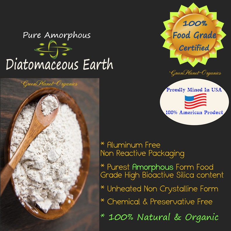 Terrific Trio Diatomaceous Earth, Activated Charcoal & Bentonite Clay