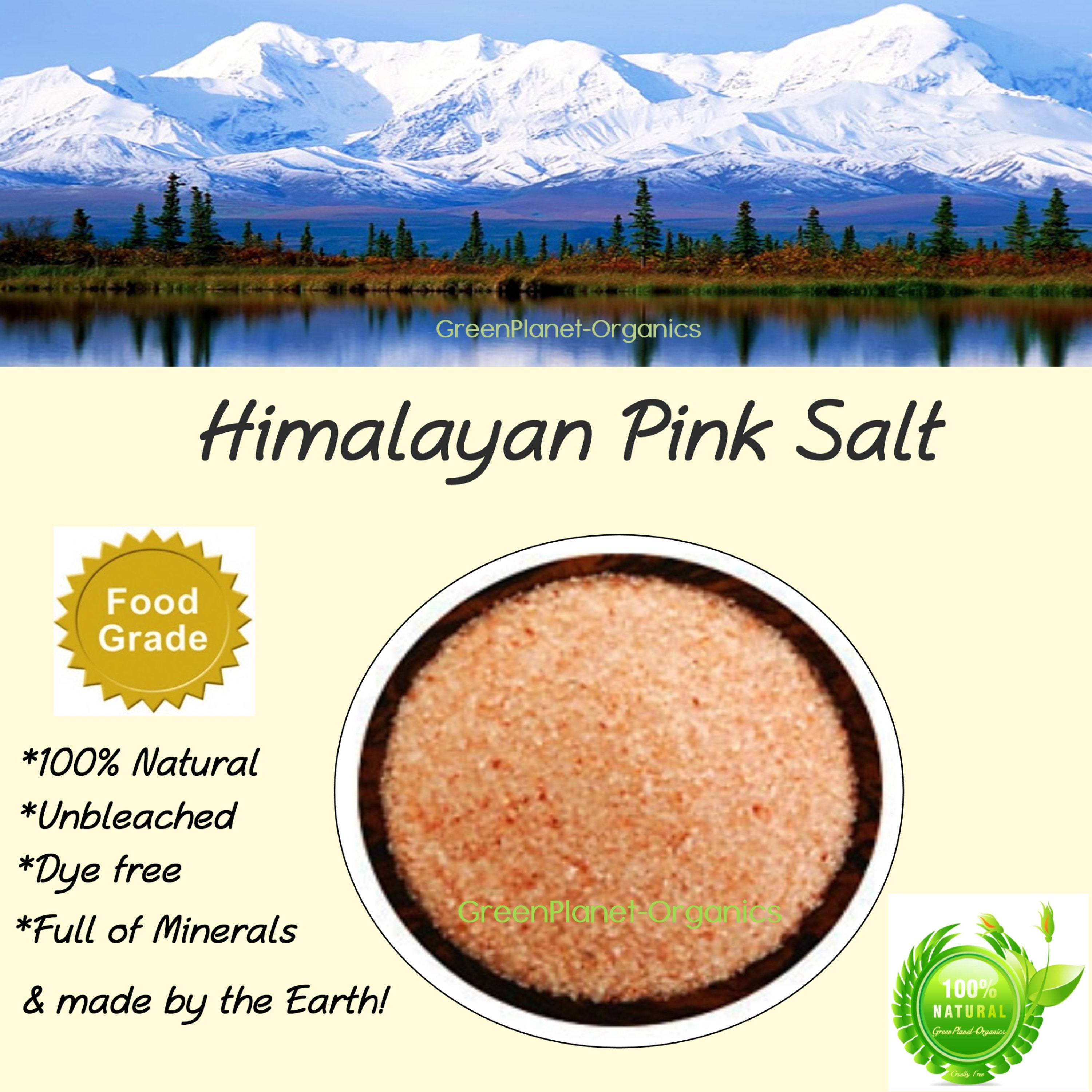 Salt 84 Sal rosa del Himalaya, fina 5 libras/cada una, 2 unidades