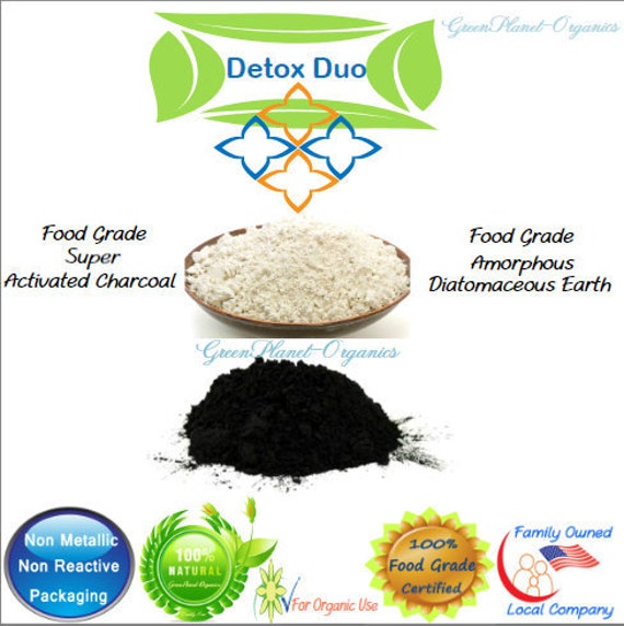 Sodium Bentonite Clay & Diatomaceous Earth Powder 4 oz - Internal/External  Use