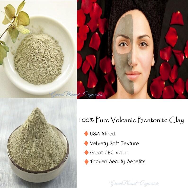 Skin Healing Bentonite Clay Powder high CEC Value USA Mined Etsy