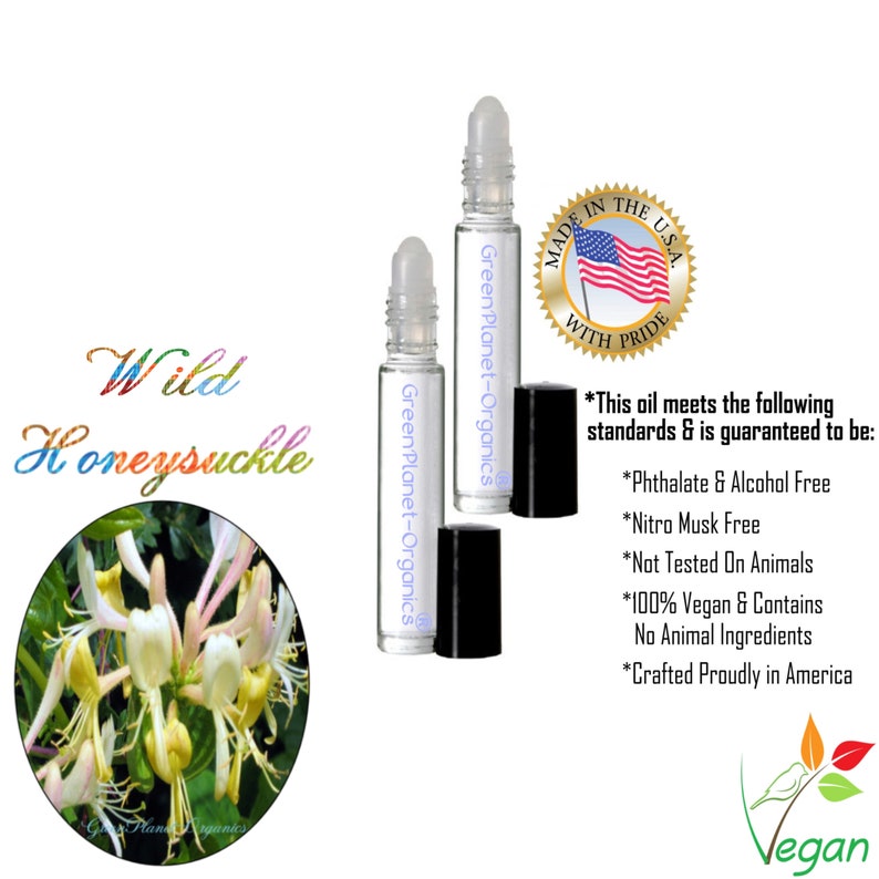 Wild Honeysuckle Perfume Oil .33 Oz lonicera Periclymenum Made in USA