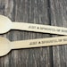 25 Spoonful of Sugar, Wooden Spoons, Hand Stamped, Mary Poppins Party, Birthday, Decoration, Favors, Shower, Silverware, serving and dining