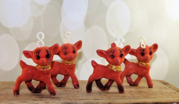 vintage deer ornaments