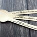 And the two become one, Wedding, Bridal Shower, Reception, You Pick Colors & Utensil Type 12 Wooden Forks Spoons Knives Silverware, utensils
