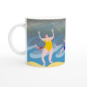 November Wild Swimming Mug – Funny Gift for Swimmers, Cold Water Lovers & Sea Adventurers