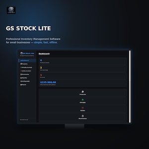 GS Stock Lite | Inventory Management Software for Windows | Stock Control | Inventory Tracker | Small Business