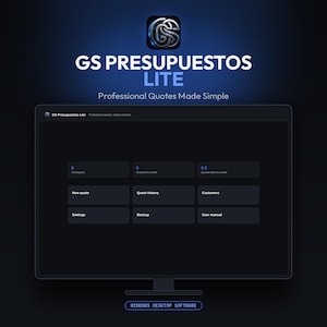 GS Budgets Lite | Professional Quote Software for Windows | PDF Export | Customer Management | Small Business