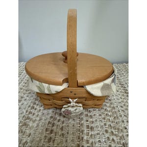 Longaberger Heart Basket With Lid - Etsy