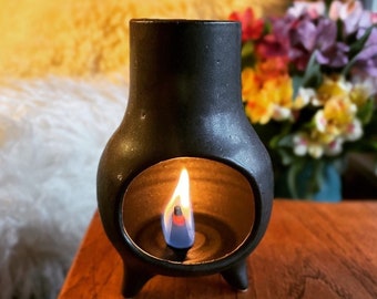 incense burner - chimenea - cone incense burner - pottery incense burner