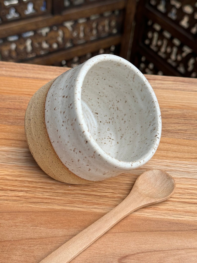salt cellar pottery salt keeper salt pig salt jar spice holder ceramic kitchen gift handmade image 3
