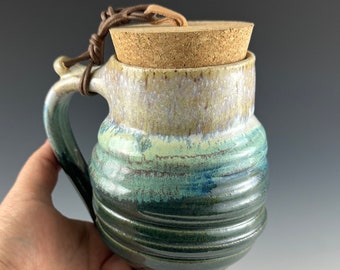 Travel mug - handmade mug - pottery mug