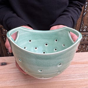 Berry bowl - pottery bowls -handmade - ceramic - colander -poppy bowls - kitchen