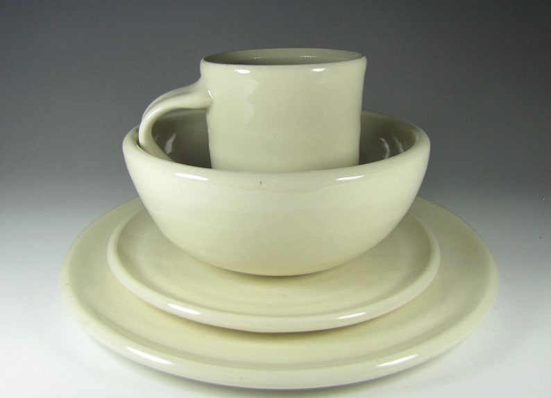 Dinnerware sets place setting dinner ware pottery plates bowls mugs dishes wedding registry handcrafted ceramic dinnerwares