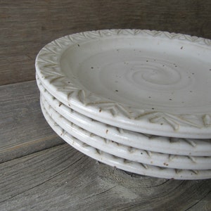 Dinnerware plates dinnerwares dish sets ceramic plates rustic plates pottery plates plate sets white plates wedding image 5