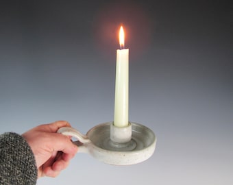 candlestick holder -  candle holder - handmade candle - holder pottery candle dish