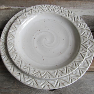 Dinnerware plates dinnerwares dish sets ceramic plates rustic plates pottery plates plate sets white plates wedding image 1