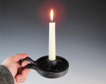 candlestick holder -  candle holder - handmade candle - holder pottery candle dish