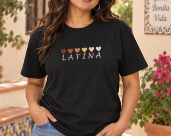 Hispanic Heritage Month Embroidered Shirt, Latino Latina T-Shirt, Spanish Faith Shirt, Choose Your Design