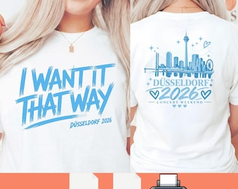 Backstreet Boys Düsseldorf 2026 T-Shirt Design | PNG SVG Files (Digital Download)