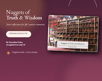 Nuggets of Truth and Wisdom | Inspirational Reflection Book PDF | Printable Faith & Wisdom Collection