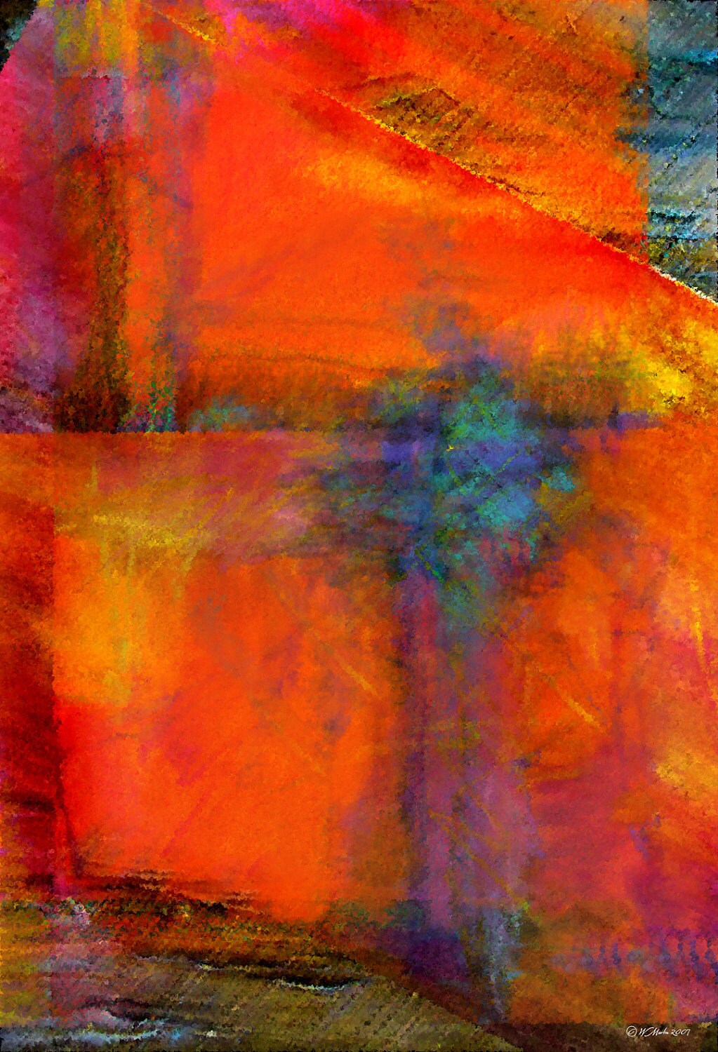 ORANGE Abstract painting abstract art digital painting | Etsy