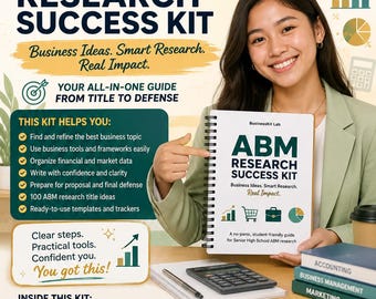 ABM Research Success Kit, Senior High School Workbook, Thesis Planner