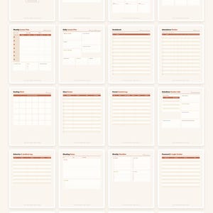 Utskrivbar lärarplanerare | Odaterad lektionsplaneringsbok, betygsbok, närvaro, sittplan | 3 färger | US Letter + A4 PDF bild 2