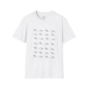 Eyes T-Shirt Unisex 100% Cotton Tee Spooky Eye Tshirt Halloween Tee Unisex Scary Retro Horror TShirt