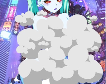 サイバーパンク カウガール エナメルピン | ブラックニッケル | 限定版 アニメスタイル コレクターズアイテム