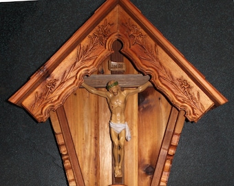 Large Alpine Roadside Shrine, German wayside shrine, - Our most popular and best selling shrine.