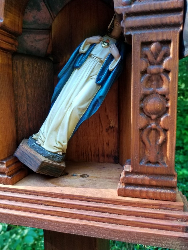 Marian Shrine Wayside Shrine Garden Shrine Unique Shrine Etsy