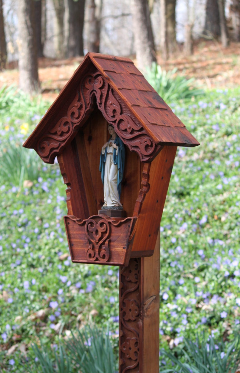 Marian Alpine Wayside Shrine Outdoor Garden Shrine Etsy