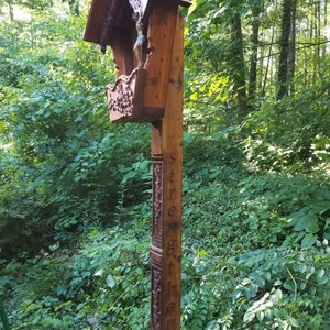 Small Alpine Wayside Shrine, Garden Crucifix Shrine image 8