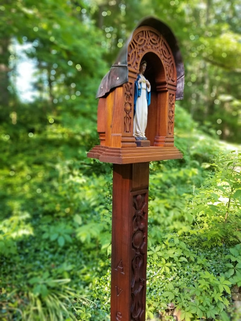 Marian Shrine Wayside Shrine Garden Shrine Unique Shrine Etsy