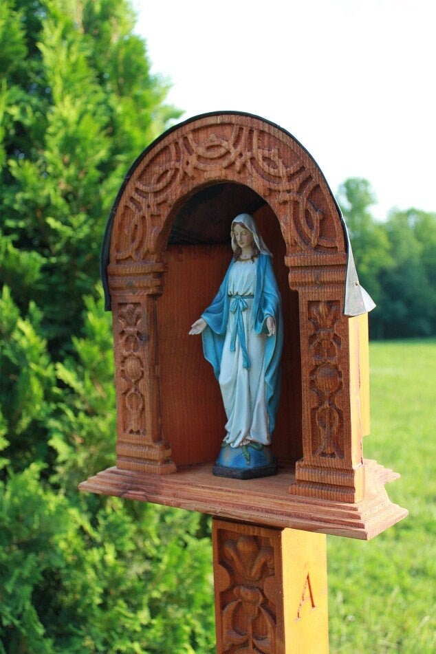 Marian Shrine Wayside Shrine Garden Shrine Catholic Shrine Etsy