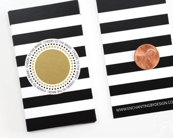 Black and Gold Bridal Shower Scratch Off Cards - Bridal Shower Game - Bachelorette Party Game