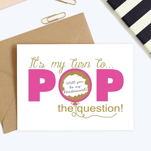 Bridesmaid Scratch Off Card - Will you be my Bridesmaid Cards - Bridesmaid Proposal Card