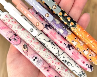 Handmade Glitter Gel Pen – Black Ink, Retractable