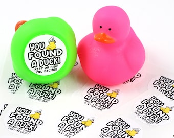 56 Round Mini Stickers - Cruise Duck Stickers - mini duck stickers - ducking tags - stickers for cruise ducks