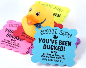 You’ve been ducked - duck tags - ducking tags - tags for ducking