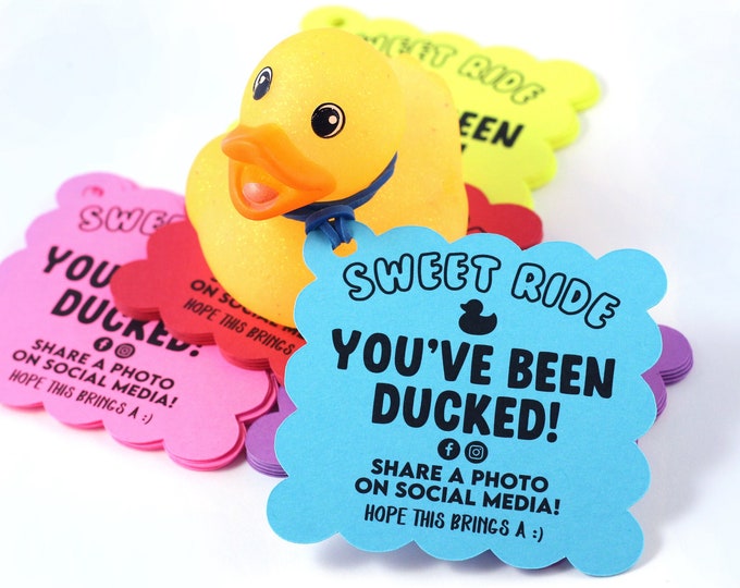 You’ve been ducked - duck tags - ducking tags - tags for ducking