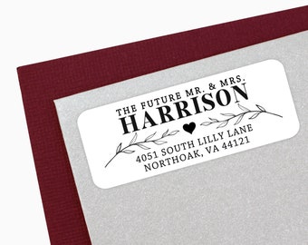 18 Custom Address Labels - Clear Address Labels - Mailing Labels