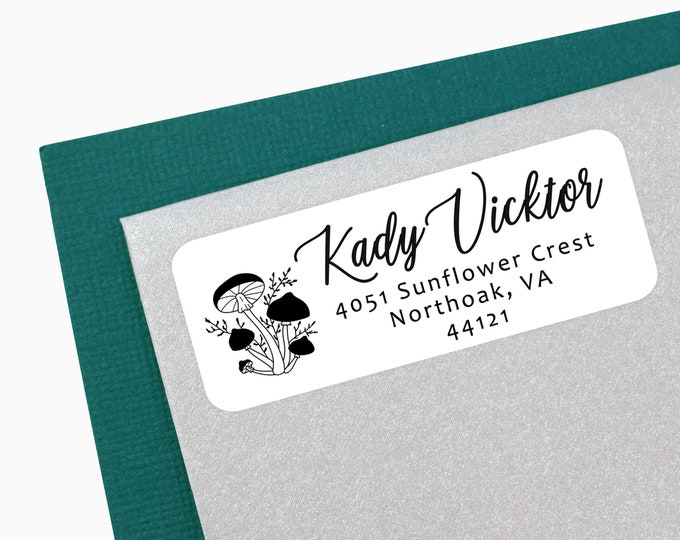 18 Custom Address Labels - Clear Address Labels - Mailing Labels