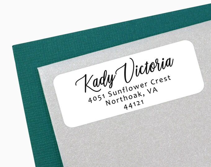 18 Custom Address Labels - Clear Address Labels - Mailing Labels